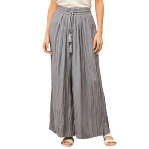 Mystree Wide Leg Tie Pants